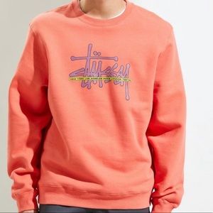 Orange Stussy Crewneck